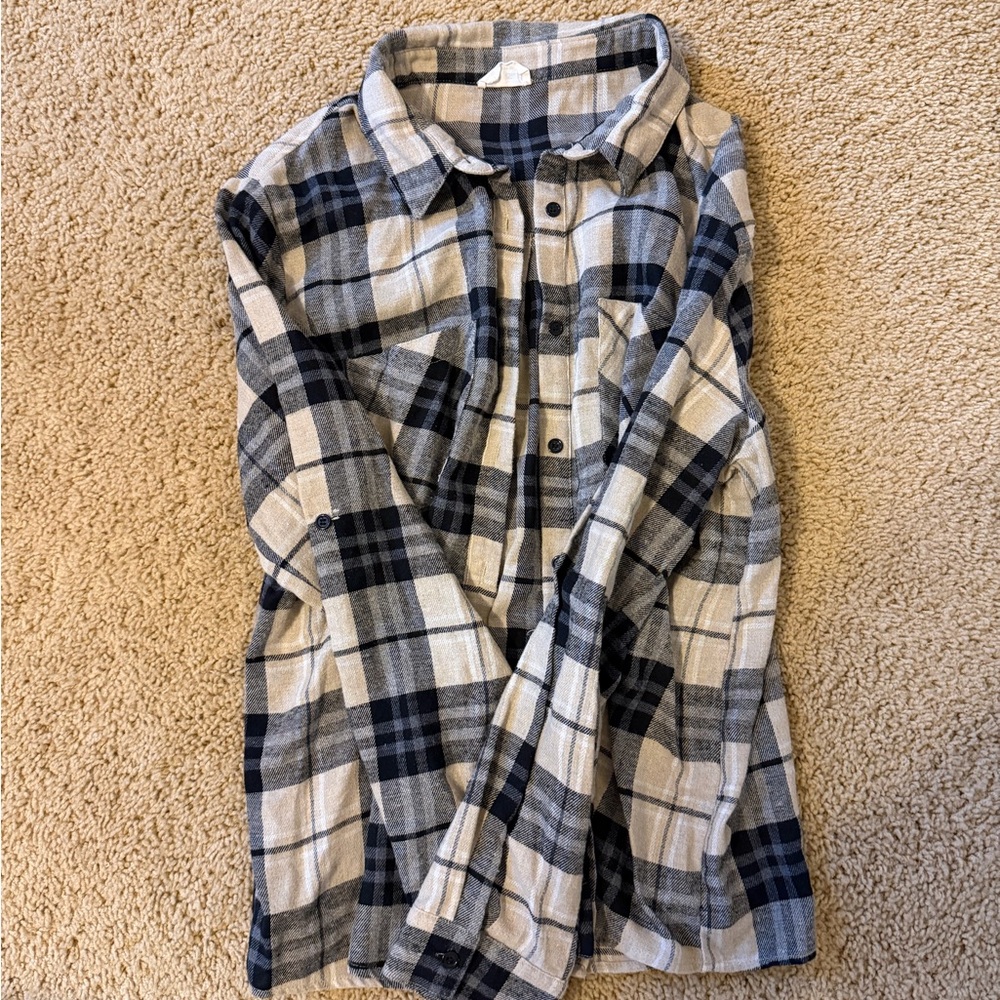 Plaid Button-Up Shirt - Picture 2 of 2